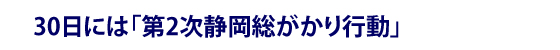 30日には「第2次静岡総がかり行動」